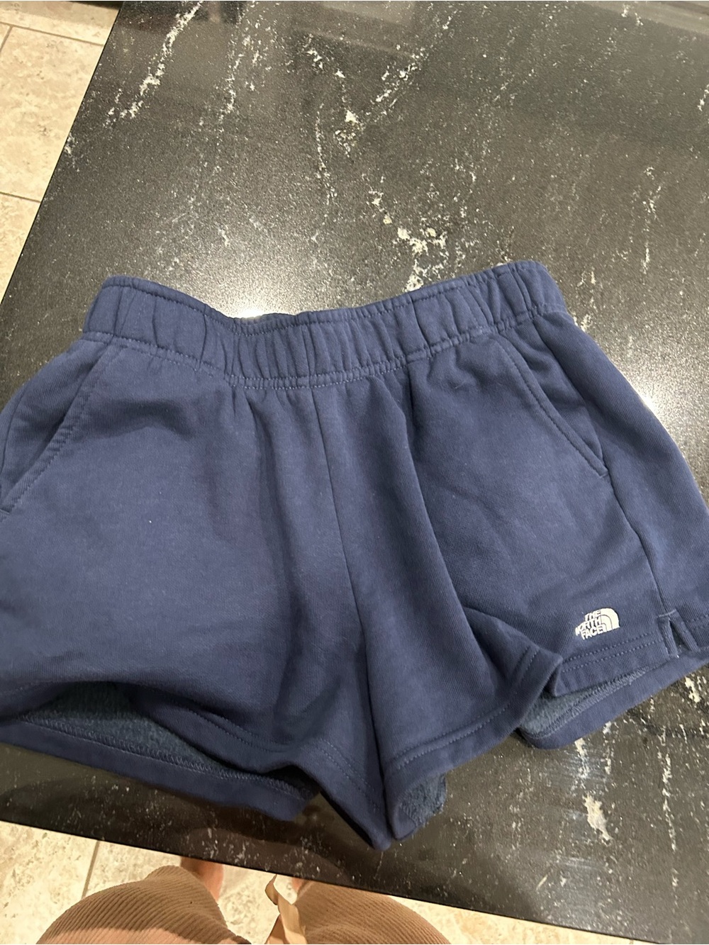 The North Face Navy Blue Girls' Fleece Shorts
